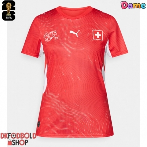 Schweiz Hjemmebanetrøje Dame VM 2026 Kort ærmer